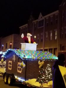 Santa on a float